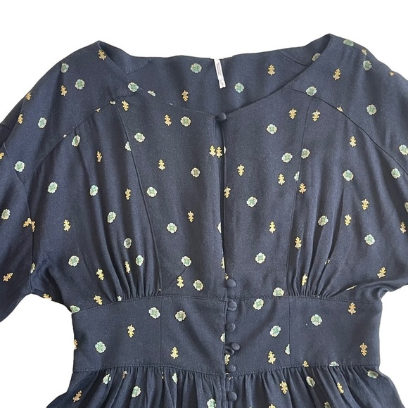 Free People Women’s Love Grows Floral Print Romper Size S Puff Sleeves - Picture 5 of 12
